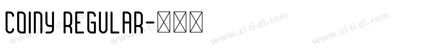 coiny regular字体转换